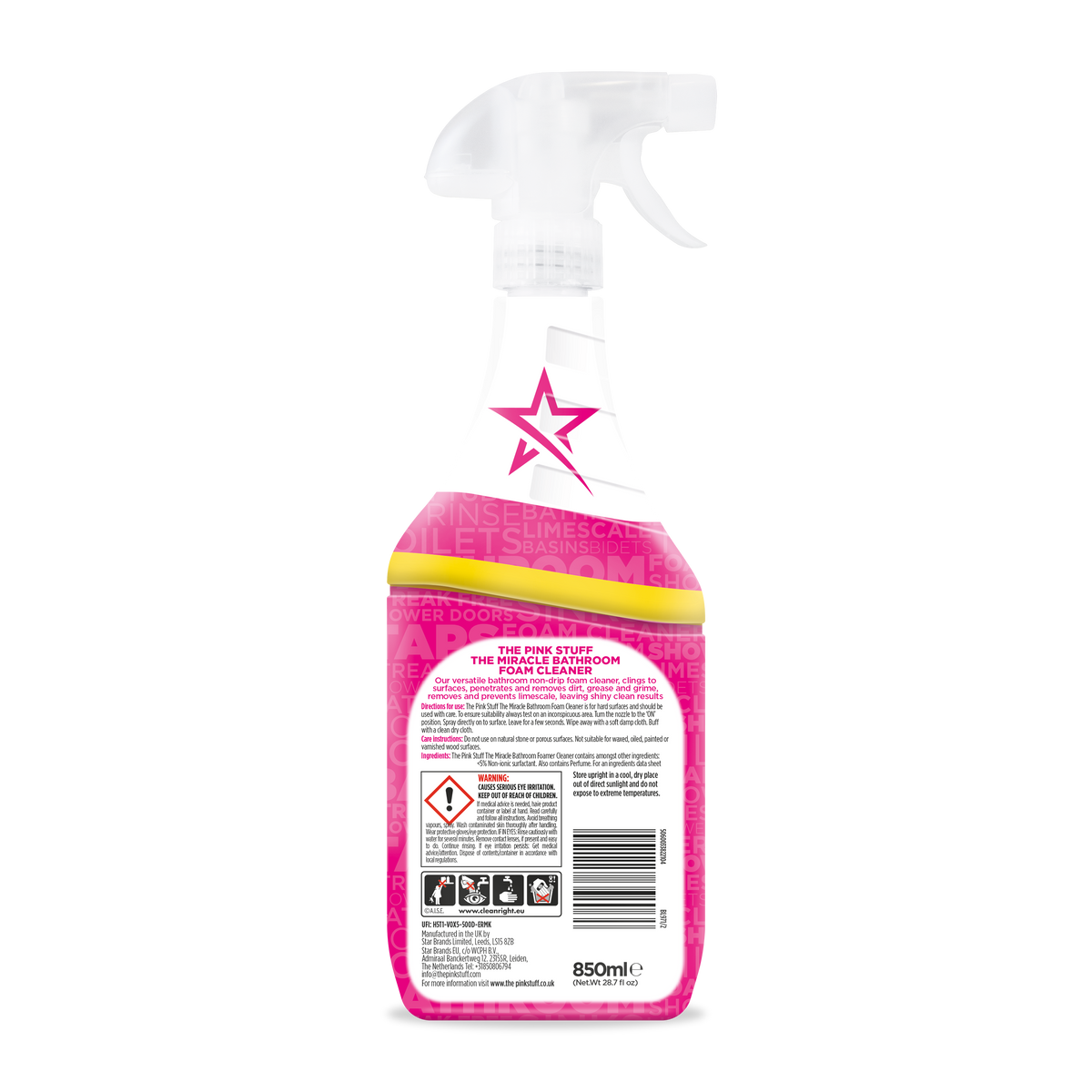 The Pink Stuff Bathroom Foam Cleaner - 750ml
