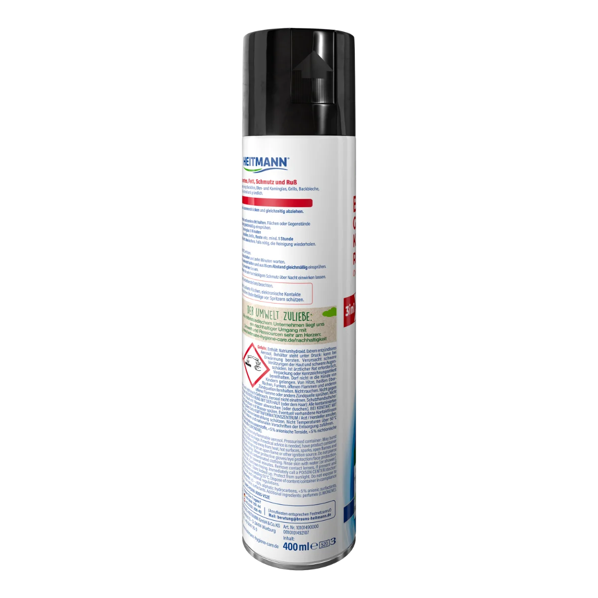 Heitmann Oven, Grill, and Fireplace Glass Cleaner - 400ml