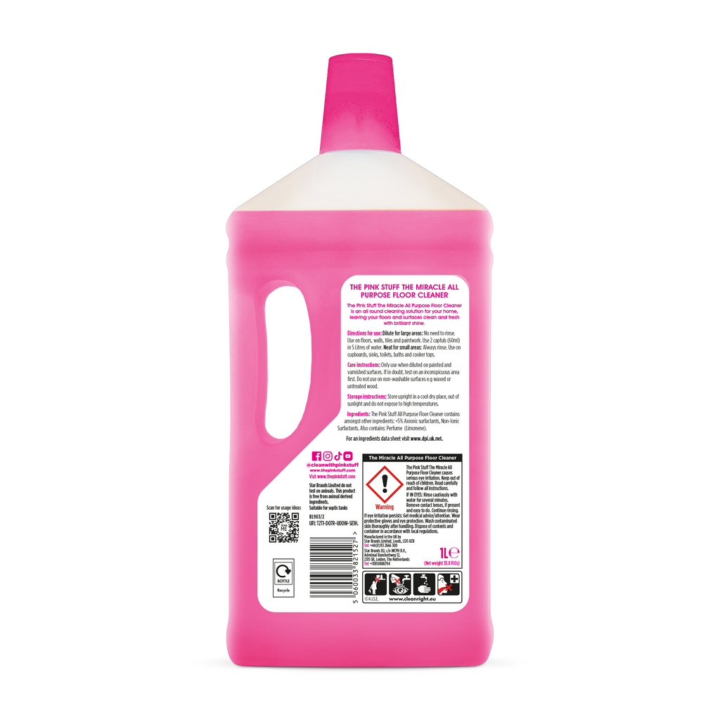 The Pink Stuff All Purpose Floor Cleaner - 1L