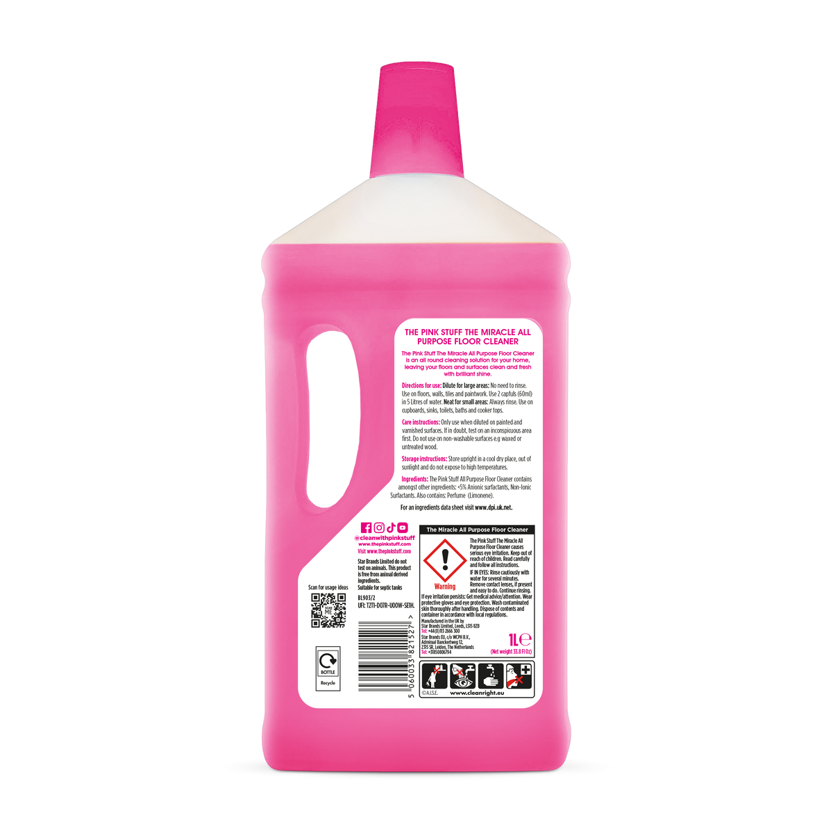 The Pink Stuff All Purpose Floor Cleaner - 1L